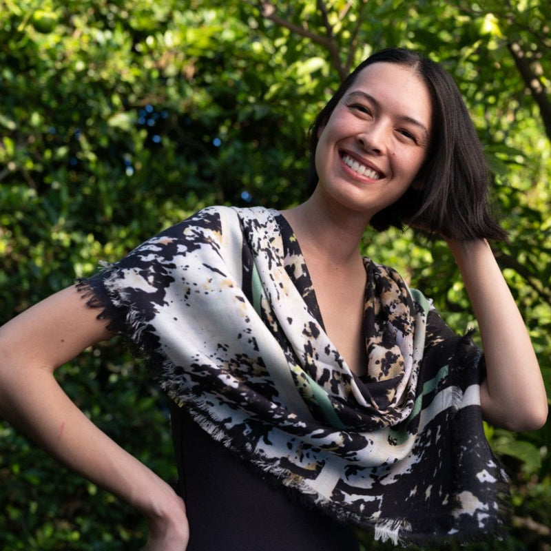 Kyoto Breeze Cashmere Designer Silk Square Scarf – Louis Jane