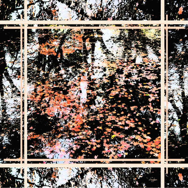 Kyoto Breeze - Large Silk Square Scarf