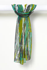 Light Sprays - Long Silk Scarf (Three Ways)