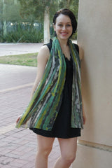 Light Sprays - Long Silk Scarf (Three Ways)