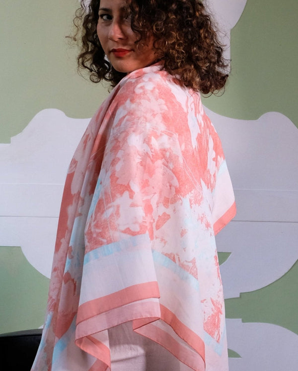 Fresh Beauty - Cotton & Silk Oversized Square Shawl