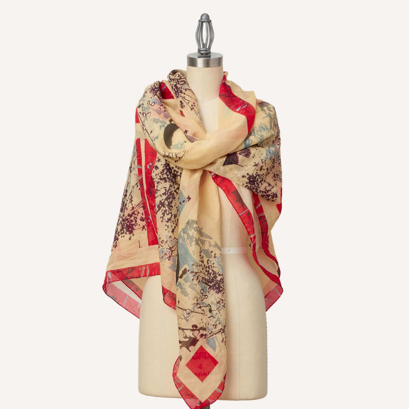 Berica Breeze Cotton & Silk Oversized Square Shawl